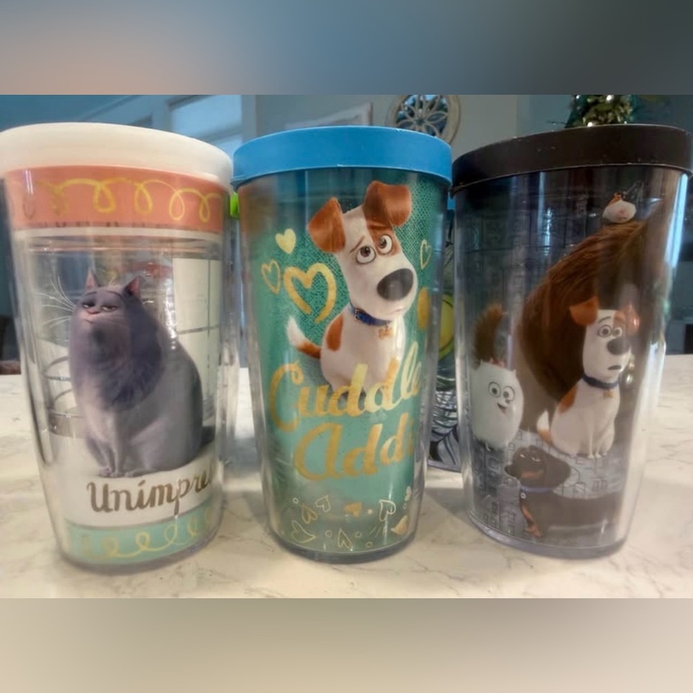 Tervis Pet-Themed Tumblers with Colorful Lids